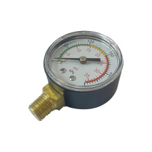 Manometer 0–35 PSI, Gehäuse aus Metall und ABS, für Schwimmbecken, Sandfilter, Wassertanks, Spas, Whirlpools und Aquarien