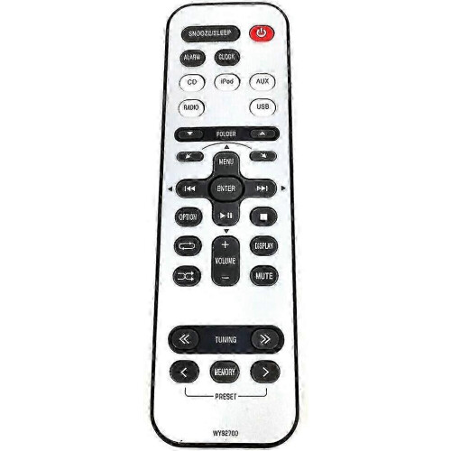 Remote Control compatible with Yamaha Micro CD Receiver TSX-112ML TSX-112BL, 433MHz ABS Material, No Programming Required