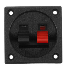 Compact Speaker Box Terminal Connector, ABS Zinc Alloy, Stereo Cup Design, Polarity Identification, Space Saving for Speaker Cabinets