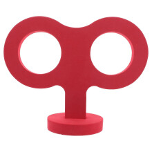 Decorazione universale per tetto auto 3D a forma di chiave a carica manuale, in EVA rosso, accessorio esterno per veicoli, installazione fai da te