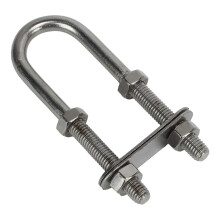 Marine Stainless Steel U Bolt, Marine Boat U Bolt with Nut, Yacht Hardware Accessories for Rigging Shrouds Trailer Winching