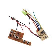 4CH Transmitters Board Receiver Board, Copper PCB Remote Control Circuit Board for RC Hobby Car Boat Tank
