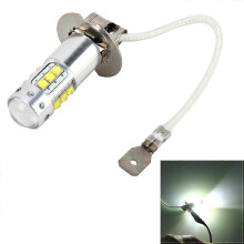 Car Fog Light H3 50W 500LM 6000K 16 Lamps DC 12V-24V White Light Shock Resistant Low Power Consumption