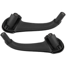 Maniglie interne per portiere 2 pezzi ABS nero, compatibile con Mercedes-Benz Classe C W203 codici OE 2038101551 2038101651