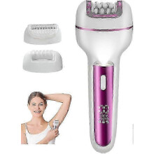 Epilierer für Frauen mit Peelingbürste, wasserdichtes 3-in-1-Elektrohaarentfernungsgerät