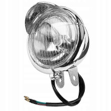 Motorcycle LED Front Headlight, 12V DC, ABS Material, High Strength Steel Base, Direct Replacement for Old Broken Parts