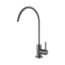 Kitchen Faucet, 360 Degree Rotation Gooseneck Reverse Osmosis Water Filter Faucet, 90 Degree Single Lever, Food Grade SUS304 Stainless Steel