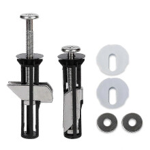 Universelle WC-Sitzschrauben und -bolzen, 2-teiliges WC-Sitz-Ersatzbefestigungsset, Edelstahl 304, passend für 14-18 mm Löcher