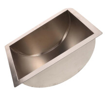 Geldablage aus Edelstahl, 34 x 24 x 16 cm, silberfarben, für Krankenhausfenster, Bankschalter und Geldscheinsortieranlagen