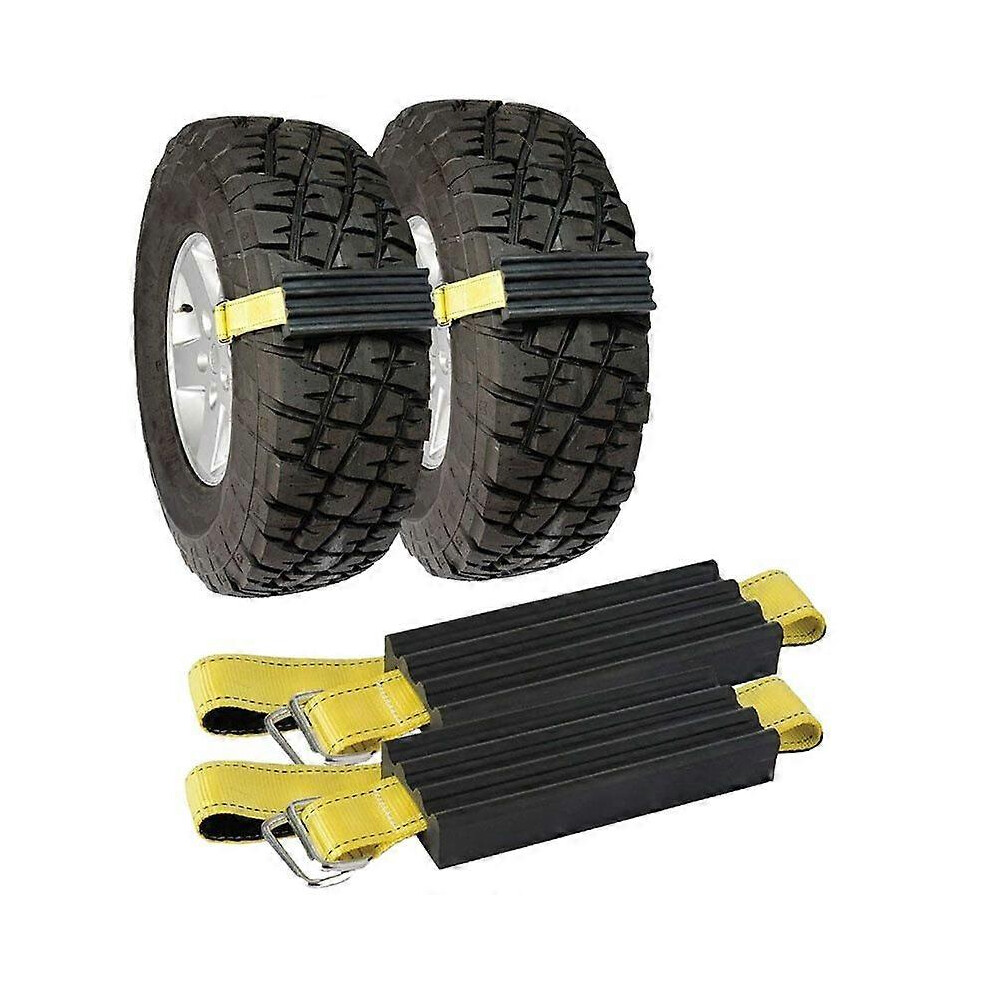 2-Pack Emergency Tire Traction Device, Anti-Skid Recovery Straps For Cars Compact Suvs Snow Mud Sand Ice 6933168125220
