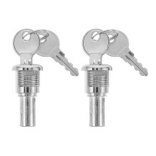 Verkaufsautomaten-Schlossset, 2 Sets, sicherer Metallschließzylinder, Diebstahlsicherung für Münzautomaten, Snack- und Süßigkeitenspender