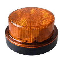 LED-stroboscoop met knipperende grille, 12-24V amberkleurige waterdichte vrachtwagenlamp, universeel voor auto's, vrachtwagens, trailers en boten.