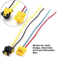 2pcs Airbag Plug Connector with Inserts compatible with Dodge Chrysler Jeep Ford Mercedes-Benz Focus