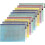 Mesh Zippered Document Bag, 10 Pieces A5 PVC Waterproof Foldable Document Pouch for Documents Paper Office School 1
