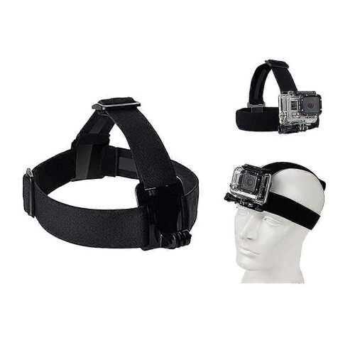 Kit di accessori per action camera 42 in 1, in plastica nera e metallo.