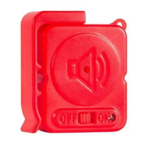 Vibration Detector Alarm 120dB Ultra-Slim Anti-theft Burglar Window Door Sensor, ABS Material, Red, Battery Included