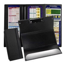 Triple Folding Pocket Nurse Clipboard, Letter Size, Metal Clip, Holds Up To 30 Sheets Paper