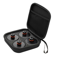 4 tamponi di sollevamento in gomma nera con custodia, compatibili con Tesla Model 3 SXY