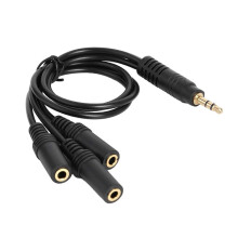3.5mm Audio Splitter, 3.5mm Male to 3 3.5mm Female, 0.3m Length, for 3.5mm Jack Audio Devices