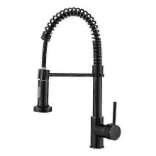 Kitchen Mixer Tap, Matte Black, Pull-Out Sprayer, 360 Degree Swivel Spout, Single Lever Control, Low Lead Durable Material