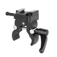 Adaptador de montaje V-Lock liberación rápida de aluminio con abrazadera, Compatible con baterías montura V cámaras DSLR, soportes luz y trípodes