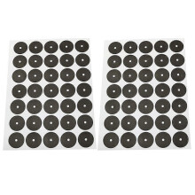 Billardkugelpositionsaufkleber, selbstklebend, Schwarz, Fasergewebe, 3,53,50,1 cm, kompatibel mit Billard-, Snooker- und Pooltischen