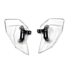 Deflettore laterale per moto, compatibile con Moto Guzzi V85TT 2019-2023, in plastica trasparente, efficace spoiler antivento.