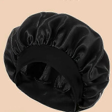 Women's Satin Bonnet with Elastic Band, Cozy Fit, Wide-brimmed Sleep Cap for All Hair Types