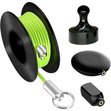 Magnetic Wire Puller, 6M Non-Conductive Nylon Cable Pulling System for Walls Pipes Floors Ceilings, 2 Magnet Accessories