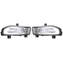2PCS Halogen Fog Light Assembly compatible with NISSAN Qashqai J11 2018 2019 2020, Black Transparent ABS, DC 12V 55W 4300K, Waterproof