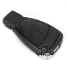 3 Button Car Remote Key Fob Shell Case Replacement Blade compatible with Mercedes Benz