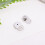 Premium Earring Backs For Sensitive Ears 2PCS Gold Silver-White 8