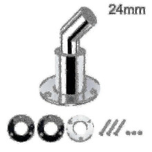 Tubo di scarico passante a scafo, gomito da 24 mm, acciaio inox 316, compatibile con riscaldatori diesel Webasto Planar Eberspacher.