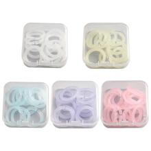 Anneaux de reliure, 100 pièces, diamètre 15 mm, en PP, détachables et colorés, pour fiches et classeurs.