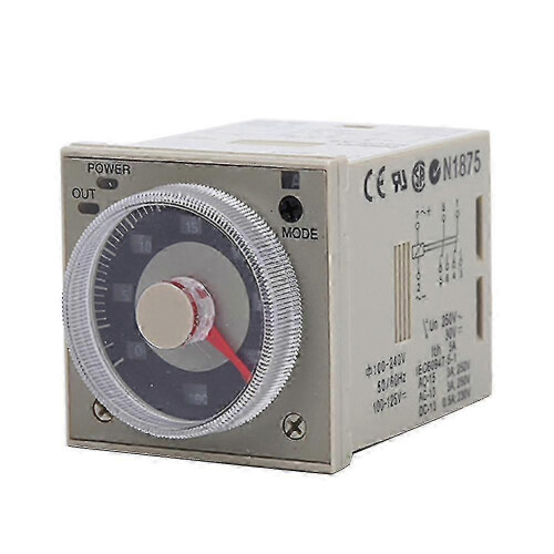Adjustable Multistage Delay Timer Relay H3CR-A8, AC 100-240V 5A, Sealed Adjustable Time Cycle Power Control