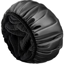 Shower Cap, 33cm Extra Large Triple Layer, for Longer Hairstyles Braids Extensions, Elastic Band, Reusable Washable