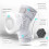 1 Pair Practical Cycling Knee Support Ergonomic Knee-White M 7