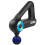 Handheld Deep Tissue Massage Gun, 5th Generation, Bluetooth Enabled Percussion, 5 Attachments, Ergonomic Triangle Handle, OLED Screen Adjustable Speed 1