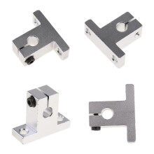 Lineaire optische as verticale beugel, 4 stuks 8 mm legering vaste steun, compatibel met 3D-printer, 42 x 33 mm