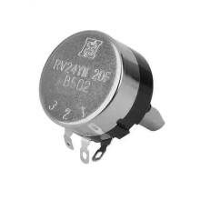 7x Metalen 5k Potentiometer B502-B5K-20F Precisiepotentiometer voor Arcade Games, 20mm Halve As, Levensduur 100.000