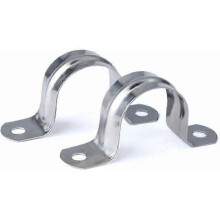 U-Tube Clamp, 10MM 304 Stainless Steel 20PCS, 10mm Diameter Pipe, Corrosion Resistant Pipe Fastener for Plumbing Drainage