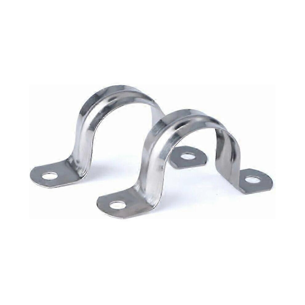U-Tube Clamp, 10Mm 304 Stainless Steel 20Pcs, 10Mm Diameter Pipe, Corrosion Resistant Pipe Fastener For Plumbing Drainage 6944168258429