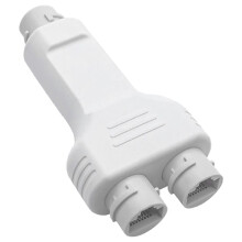 POE Splitter Waterproof RJ45 Coupler, IEEE802.3af/at Compatible, 100Mbps Data Transfer, 30W Max Input, ABS Material