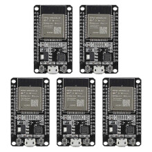 Płytka rozwojowa ESP32 WROOM-32, USB CP2102, WiFi Bluetooth Dual Core, zestaw 5 modułów, czarny moduł PCB bezprzewodowy