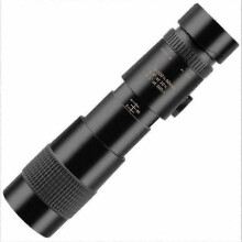 Zoom Monocular Telescope, 10-300X Zoom, 4K FMC Coating, Long Range, Free Focus, Lightweight, With Bracket and Mobile Phone Clip
