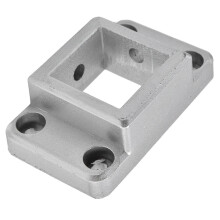 Conector de perfiles de aluminio 4040, 2 vías, base fija, esquina cuadrada, bloque de conexión de base de brida fija