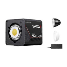 60W Handheld Video Light, 2800K-6500K Bi-Color COB LED, CRI 96+, Portable Fill Light for Live Broadcast, EU Plug