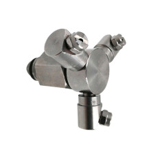 1/2 External Thread Fan Shaped Rotating Cleaning Nozzle, Stainless Steel 1.6mm Hole Diameter, for High Pressure Tank Cleaning Industrial Dust Removal