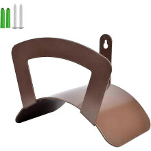 Gartenschlauchhalter, Wandmontage aus Eisen, robust, korrosionsbeständig, 24,5 x 17 x 19,5 cm, braun, für die Aufbewahrung in Garten und Garage