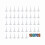 Plastic Caulking Nozzle Extensions, 100 Pack White Plastic Replacement Sealant Application Tools for Standard Caulk Nozzles 1